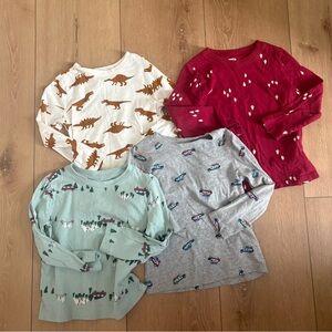Old Navy Kids Long Sleeve Tees - Dinosaur, Red, Mint, Gray